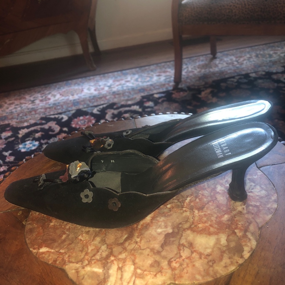 Stuart weitzman ladies mule suede